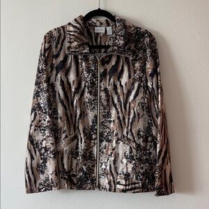 Chico's Zenergy Animal Print Jacket